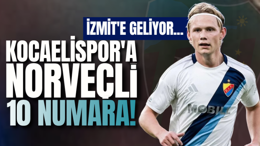 İzmit'e geliyor...  Kocaelispor'a Norveçli 10 numara! 