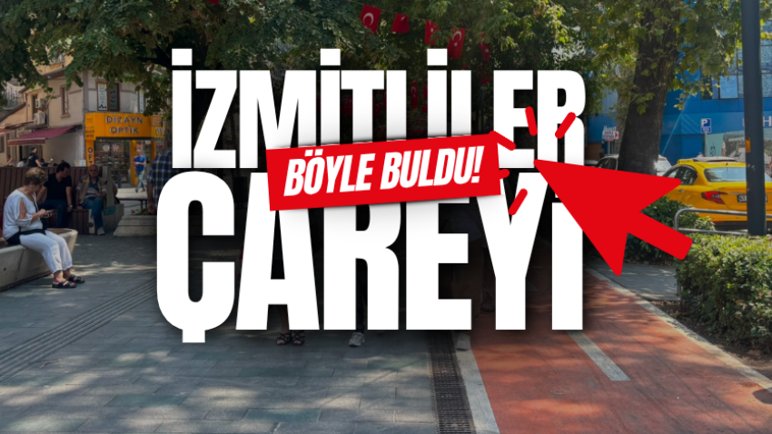 İzmitliler çareyi böyle buldu!