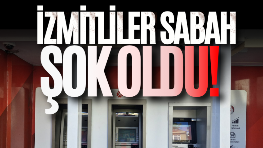 İzmitliler sabah şok oldu!
