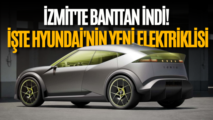 İzmit'te banttan indi! Yeni elektrikli otomobil geliyor