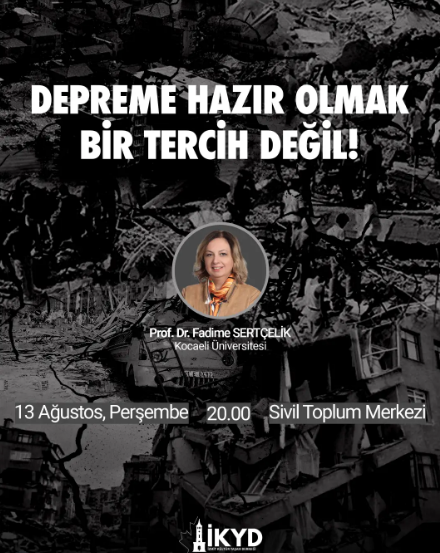 İzmit'te deprem hazırlığı konuşulacak