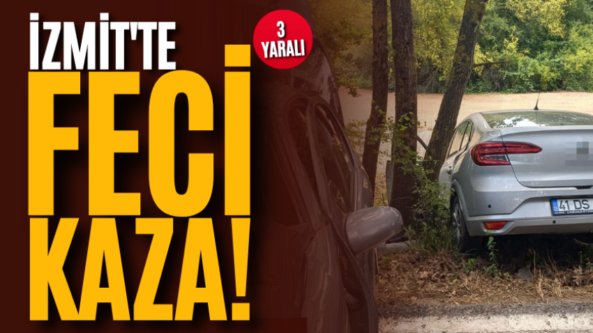 İzmit'te feci kaza! 3 yaralı