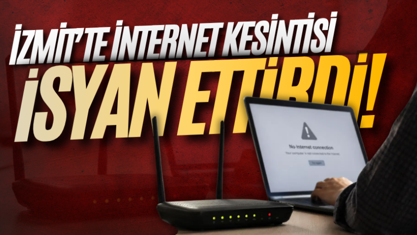 İzmit’te internet kesintisi isyan ettirdi!