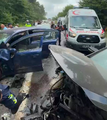Kandıra yolunda kaza: 6 yaralı!