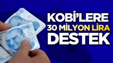 KOBİ’lere 30 milyon lira destek