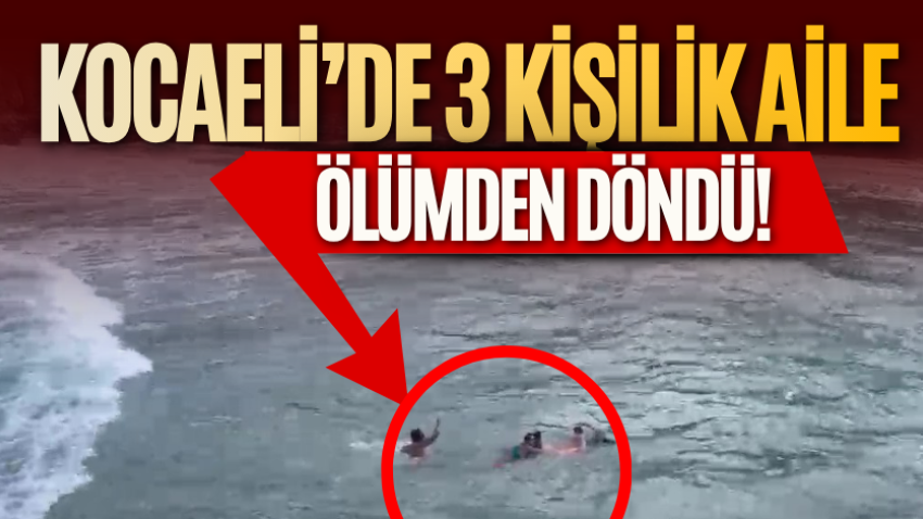 Kocaeli’de 3 kişilik aile ölümden döndü!