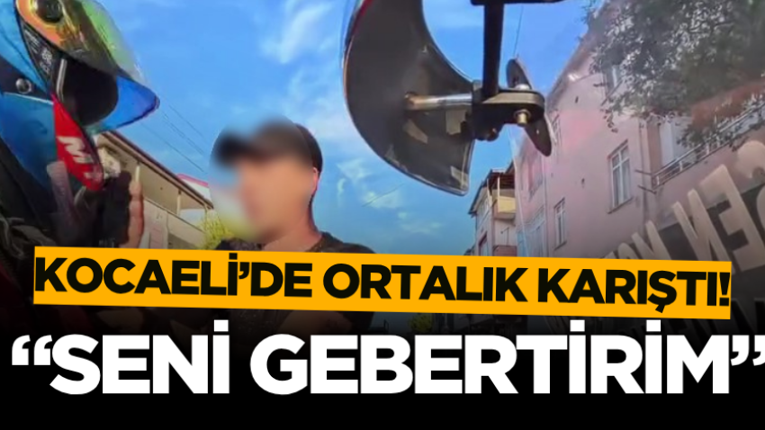 Kocaeli’de trafikte ortalık karıştı! “Seni gebertirim”