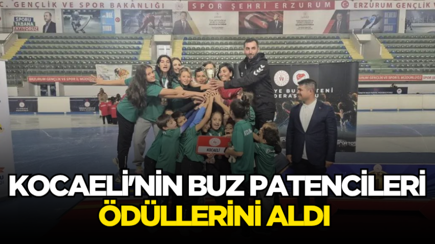 Kocaeli'nin buz patencileri ödüllerini aldı 