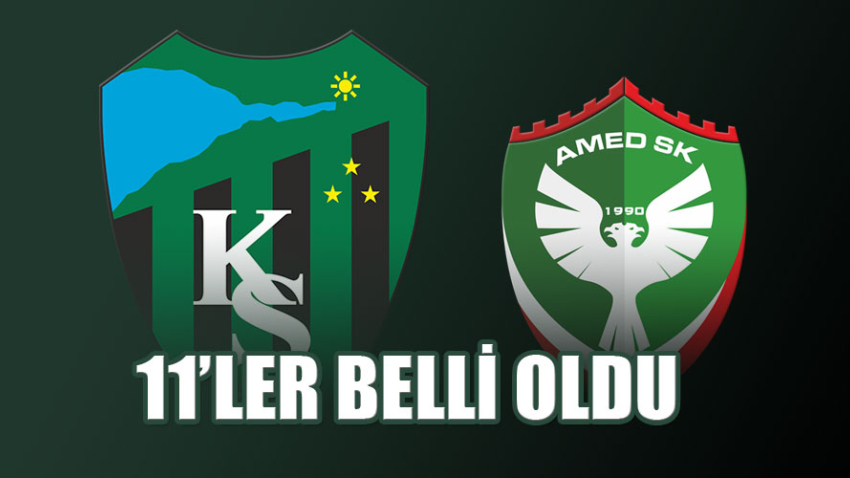 KOCAELİSPOR – AMEDSPOR (11’LER BELLİ OLDU)