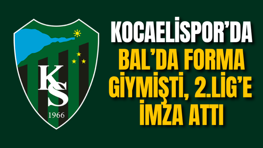 Kocaelispor’da BAL’da forma giymişti, 2. Lig’e imza attı