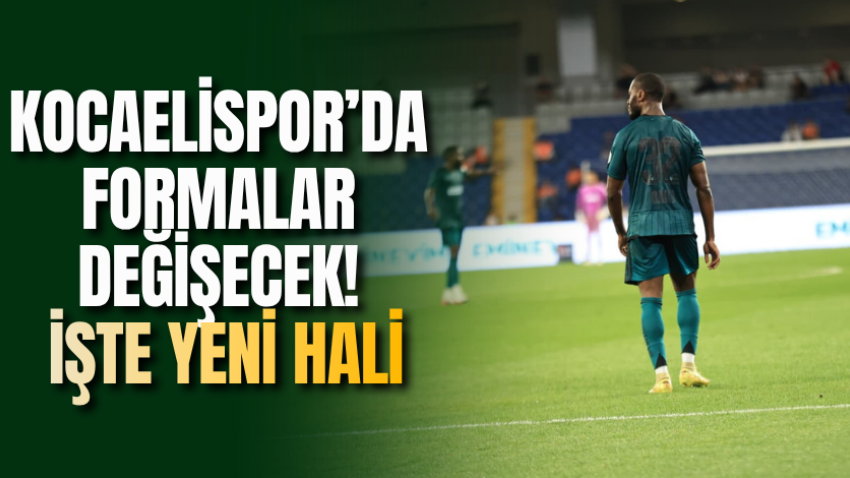 Kocaelispor’da formalar değişecek! İşte yeni hali