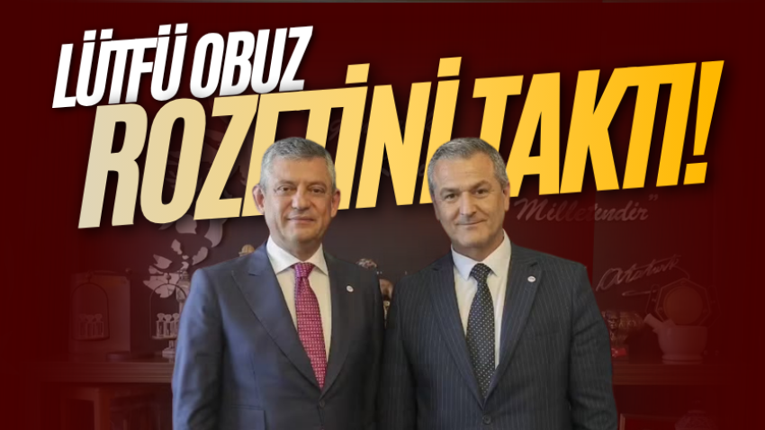 Lütfü Obuz rozetini taktı!