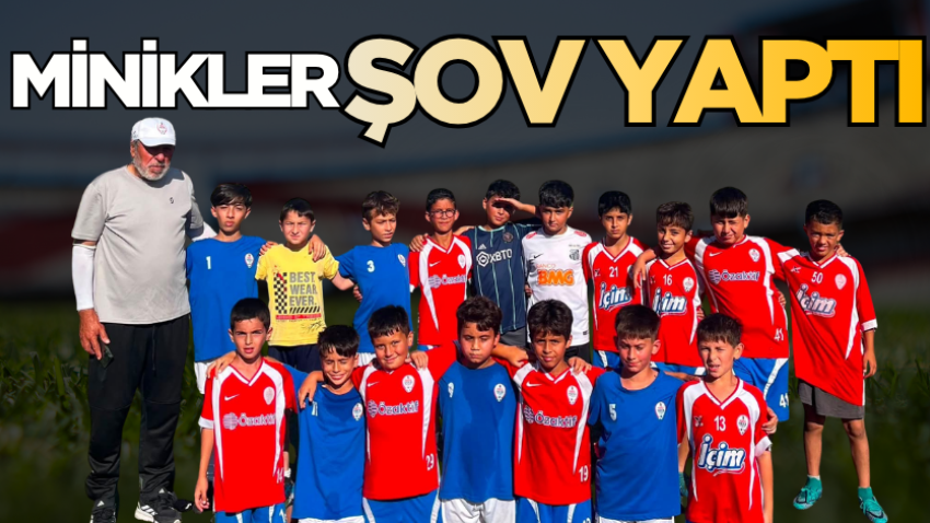 Minikler şov yaptı