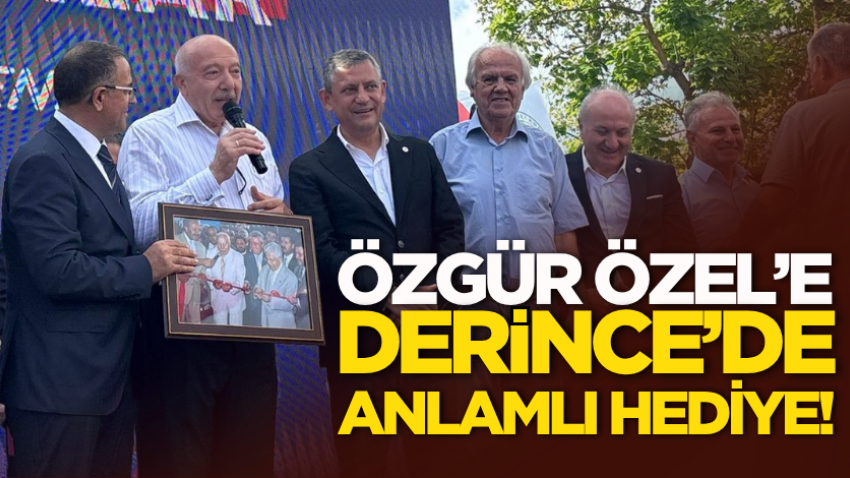Özgür Özel’e Derince’de anlamlı hediye!