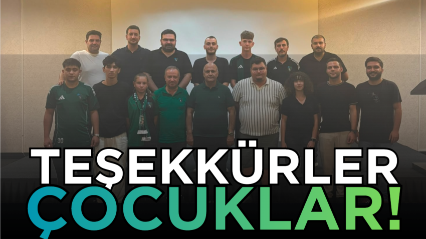 Teşekkürler çocuklar!