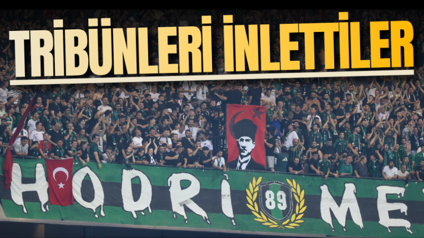 Tribünleri inlettiler