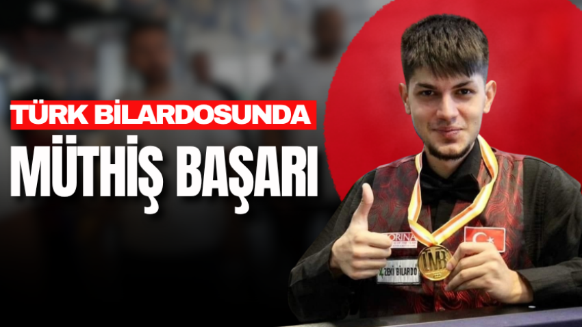 Türk bilardosunda müthiş başarı