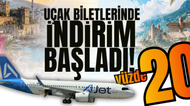 Uçak biletlerinde yüzde 20 indirim başladı!