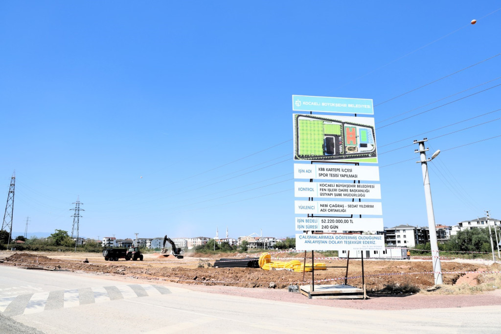 Kartepe'ye yeni spor tesisi 