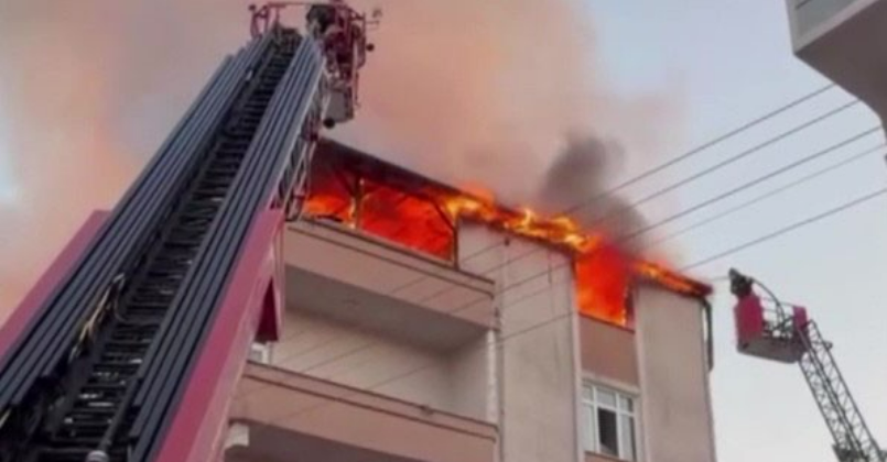 Kocaeli'de korkutan yangın!