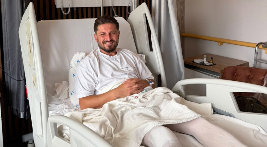 Çapraz bağ ameliyatı olan Ferdi Gülaslan’dan selam var