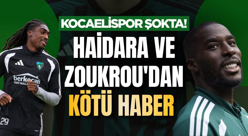 Kocaelispor şokta! Haidara ve Zoukrou'dan kötü haber 