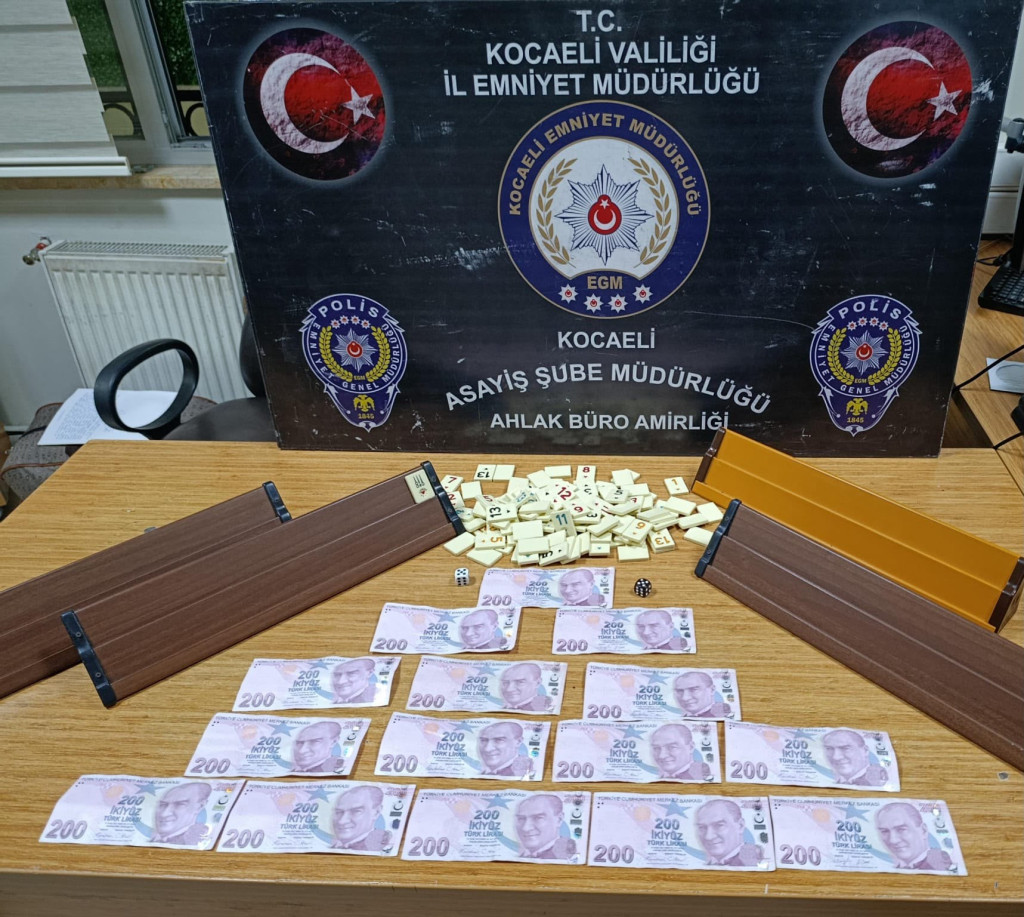 Kocaeli'de kumar baskını: 46 bin TL ceza