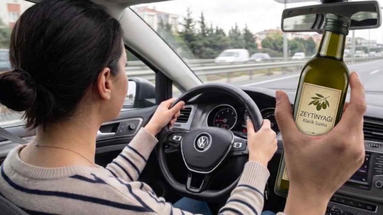 41 bin lira ceza yememek için arabanıza zeytinyağı koyun