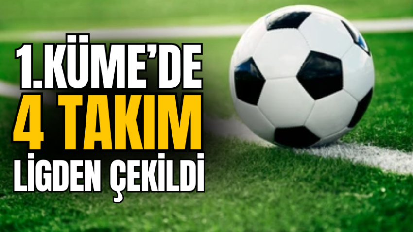 1.Küme’de 4 takım ligden çekildi