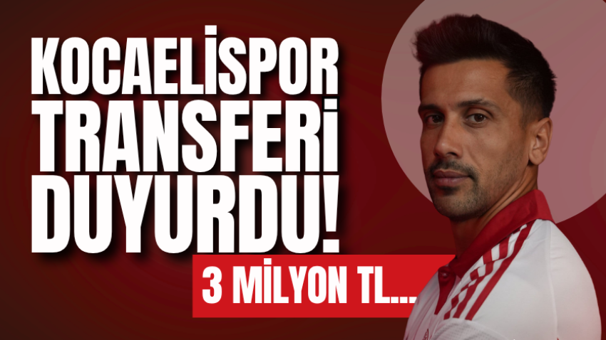 3 milyon TL...  Kocaelispor transferi duyurdu!