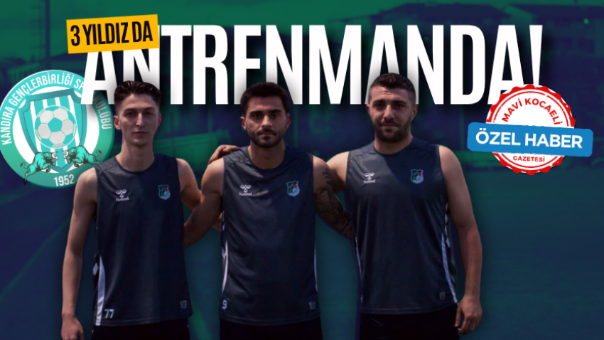 3 yıldız da antrenmanda!