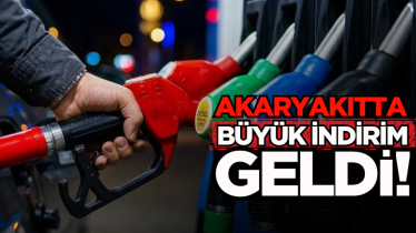 Akaryakıtta büyük indirim geldi!