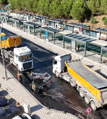 Alikahya’da tramvay hattıyla birlikte yollar da yenileniyor