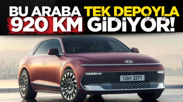 Bu araba tek depoyla 920 km gidiyor! 