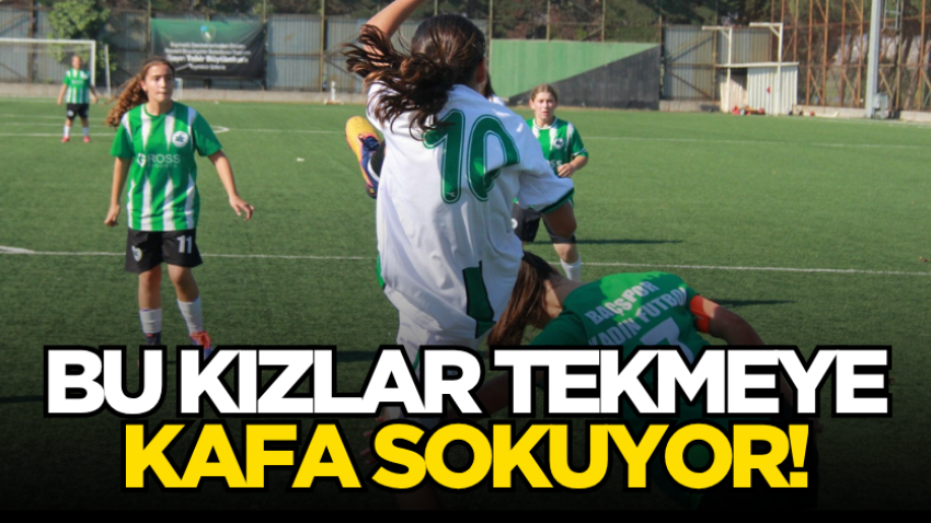Bu kızlar tekmeye kafa sokuyor!
