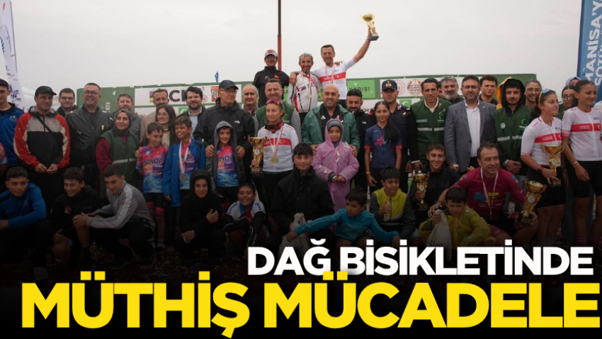Dağ bisikletinde müthiş mücadele