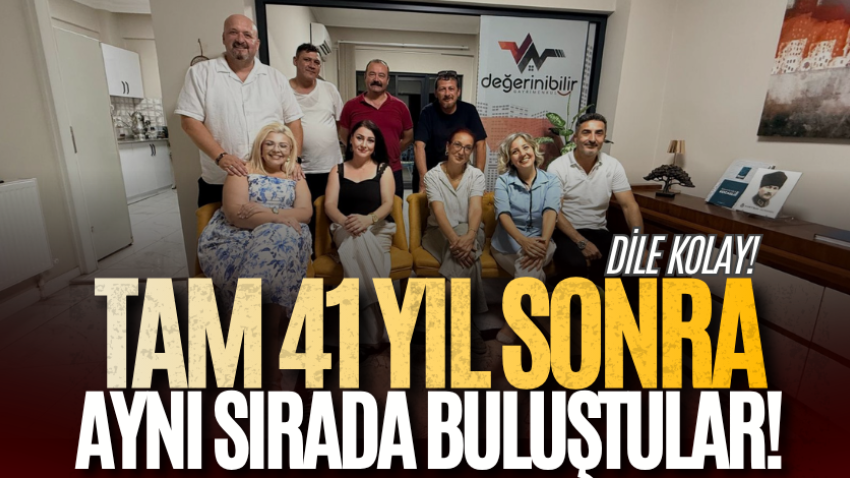 Dile kolay! Tam 41 yıl sonra aynı sırada buluştular!