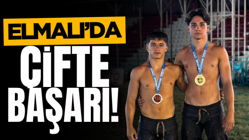 Elmalı’da çifte başarı! 