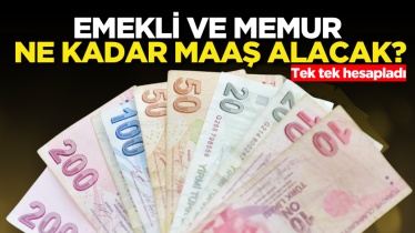 Emekli ve memur ne kadar maaş alacak? Tek tek hesapladı