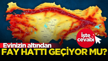 Evinizin altından fay hattı geçiyor mu? İşte cevabı