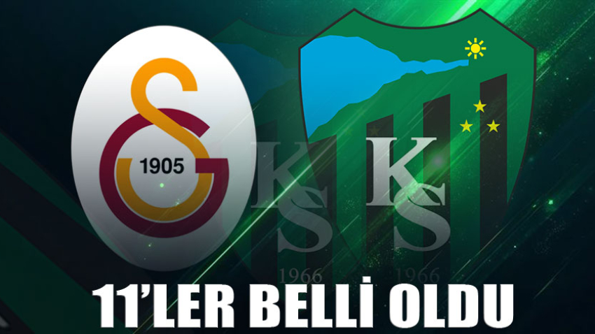Galarasaray - Kocaelispor (Kadrolar belli oldu)