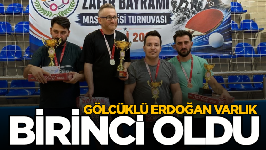 Gölcüklü Erdoğan Varlık birinci oldu