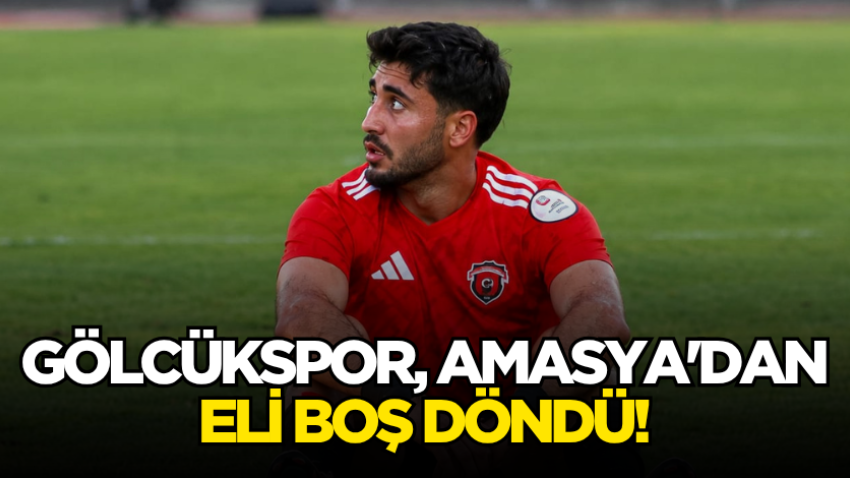 Gölcükspor, Amasya'dan eli boş döndü!