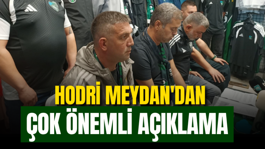 Hodri Meydan'dan çok önemli açıklama 