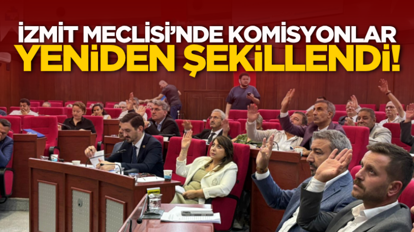 İzmit Meclisi’nde komisyonlar yeniden şekillendi! 