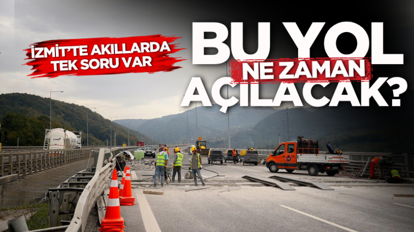 İzmit’te akıllarda tek soru var: Bu yol ne zaman açılacak? 