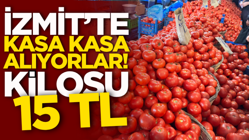 İzmit’te kasa kasa alıyorlar! Kilosu 15 TL