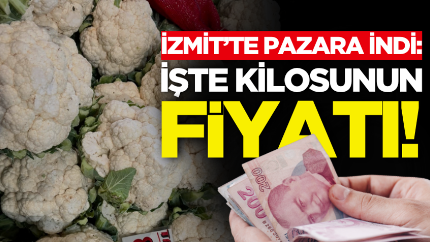 İzmit’te pazara indi: İşte kilosunun fiyatı! 