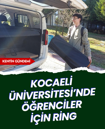 Kocaeli Üniversitesi’nde öğrenciler için ring