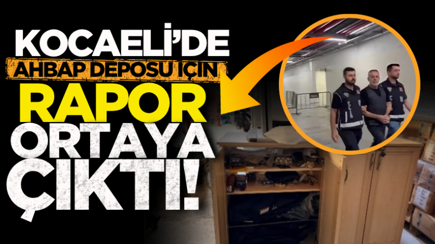 Kocaeli’de Ahbap deposu için rapor ortaya çıktı!